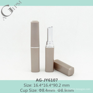 Attractive&Special Top Plastic Square Lipstick Tube AG-JY6107, Cup Size 8.4/8.9mm, AGPM Cosmetic Packaging, Custom Colors/Logo